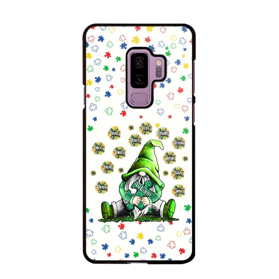 Personalized Austism Kid Name Sunflower Phonecase Printed PNHQ1402