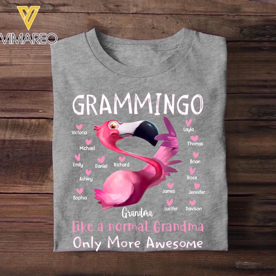Personalized Grammingo Grandma Like A Normal Grandma Only More Awesome Kid Name Tshirt or Printed 23FEB-VD16