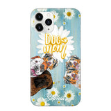 Personalized Flowers Dog Mom Dog Lovers Phonecase Printed QTHQ2002