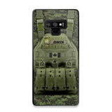Personalized Canadian Veteran/Soldier Uniform Rank Camo Phonecase Printed 23MAR-DT01