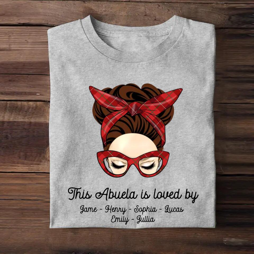 Personalized This Nana Is Loved By Kid's Name Tshirt Printed QTDT1403