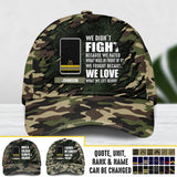 Personalized French Soldier/ Veteran Rank Camo Once A Soldier Always A Soldier Peaked Cap 3D Printed QTDT1603