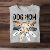 Personalized Dog Mom With Hand And Paw Tshirt Printed 23MAR-DT17