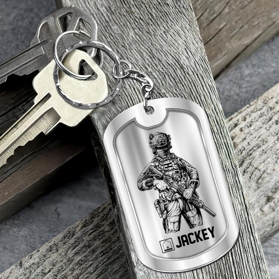 Personalized Austrian Soldier/Veteran Rank Camo I Am A Grumpy Veteran I Served, I Sacrificed Keychain Printed 23APR-HQ01