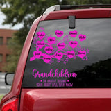 Personalized Grandchildren The Greatest Blessing Your Heart Will Ever Know Kid Name Decal Printed QTDT0504