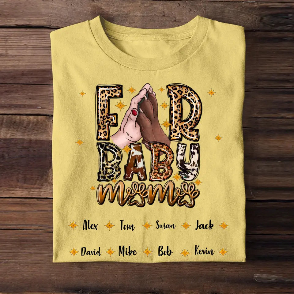 Personalized Fur Baby Mama With Pet Name T-shirt Printed PNBQT1804