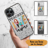 Personalized Teacher Love Inspire & Name Phonecase Printed PNBQT2404