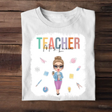 Personalized Teacher with Name Gift for Teachers T-shirt Printed PNBQT2104
