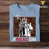 Personalized Freadom Book Lover, Reading Lover Tshirt Printed QTQT5523