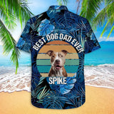 Personalized Upload Your Dog Photo with Name Dog Lovers Gift Hawaii Shirt Printed PNBQT1205