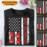 Personalized Beast Dog Mom Ever US Flag Paw with Dog Name Tshirt Printed 23MAY-TB13