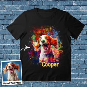 Personalized Upload Your Dog Photo T-shirt Printed QTPN150523