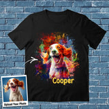 Personalized Upload Your Dog Photo T-shirt Printed QTPN150523
