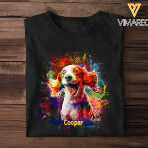 Personalized Upload Your Dog Photo T-shirt Printed QTPN150523