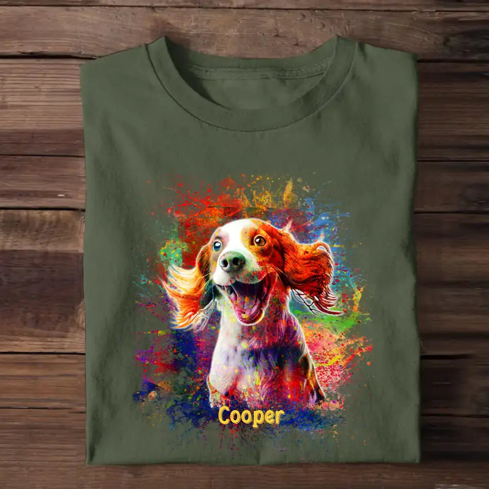 Personalized Upload Your Dog Photo T-shirt Printed QTPN150523
