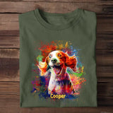 Personalized Upload Your Dog Photo T-shirt Printed QTPN150523