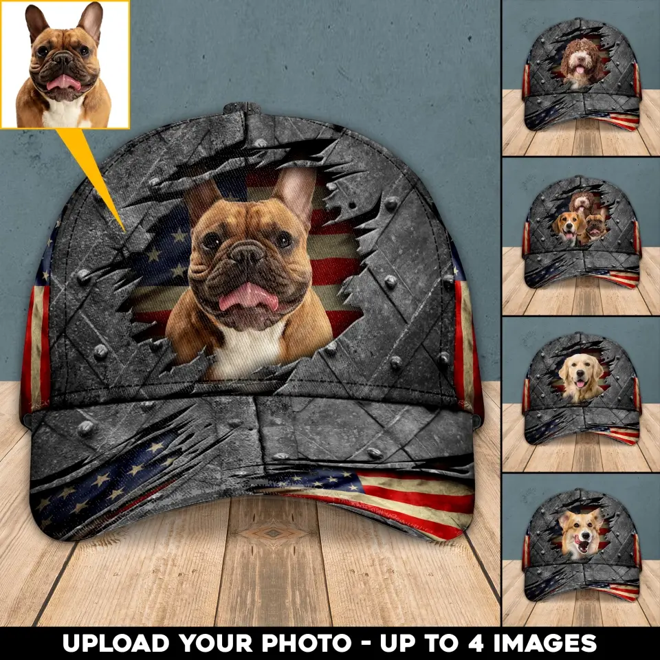 Personalized Upload Your Dog Photo Dog Lovers Gift Cap Printed 23MAY-HQ15