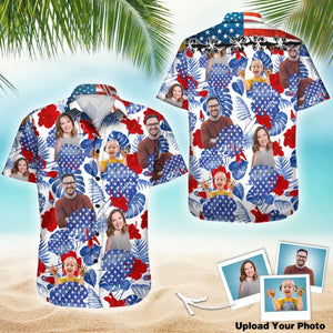 Personalized Upload Your Family Photo Hawaii Shirt Printed PNPN1705