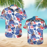 Personalized Upload Your Family Photo Hawaii Shirt Printed PNPN1705