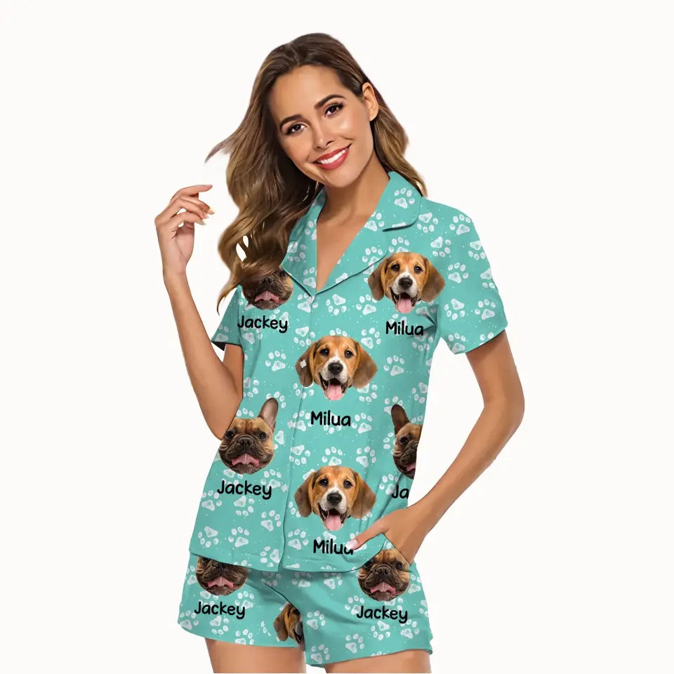 Personalized Upload Your Dog Photo Dog Lovers Gift Pijama Printed PNHQ1805