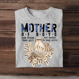 Personalized  Mother Of Boys Less Drama Than Girl But Harder To Keep Alive Hands with Kid Names T-shirt Printed 23MAY-DT19