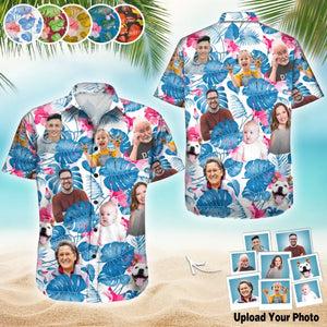 Personalized Upload Your Family Photo Hawaii Shirt Printed 23MAY-PN19