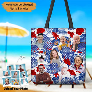 Personalized Upload Your Family Photo Tote Bag Printed PNPN1905