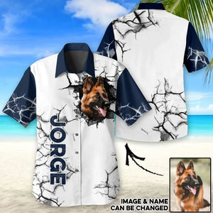 Personalized Upload Your Dog Photo Dog Lovers Gift Break Hawaii Printed QTDT1905