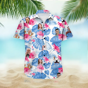 Personalized Upload Your Family Photo Hawaii Shirt Printed 23MAY-PN19