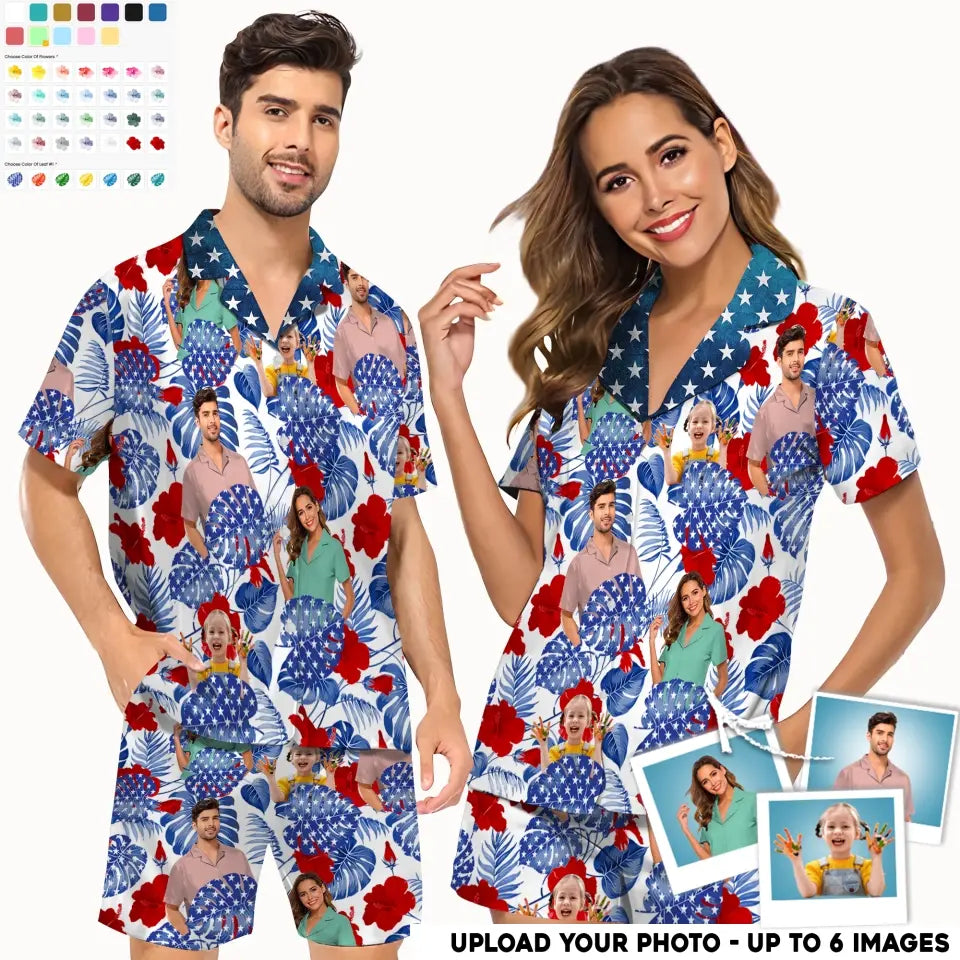 Personalized Upload Your Family Photo Pijama Printed PNHQ2205
