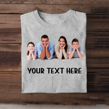 Personalized Upload Your Family Photo & Your Text T-shirt Printed MTHTB2305