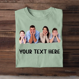 Personalized Upload Your Family Photo & Your Text T-shirt Printed MTHTB2305
