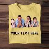 Personalized Upload Your Family Photo & Your Text T-shirt Printed MTHTB2305