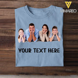 Personalized Upload Your Family Photo & Your Text T-shirt Printed MTHTB2305