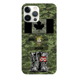 Personalized Canadian Army Camo Phone Case Printed QTDT3003