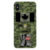Personalized Canadian Army Camo Phone Case Printed QTDT3003