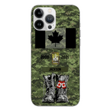 Personalized Canadian Army Camo Phone Case Printed QTDT3003