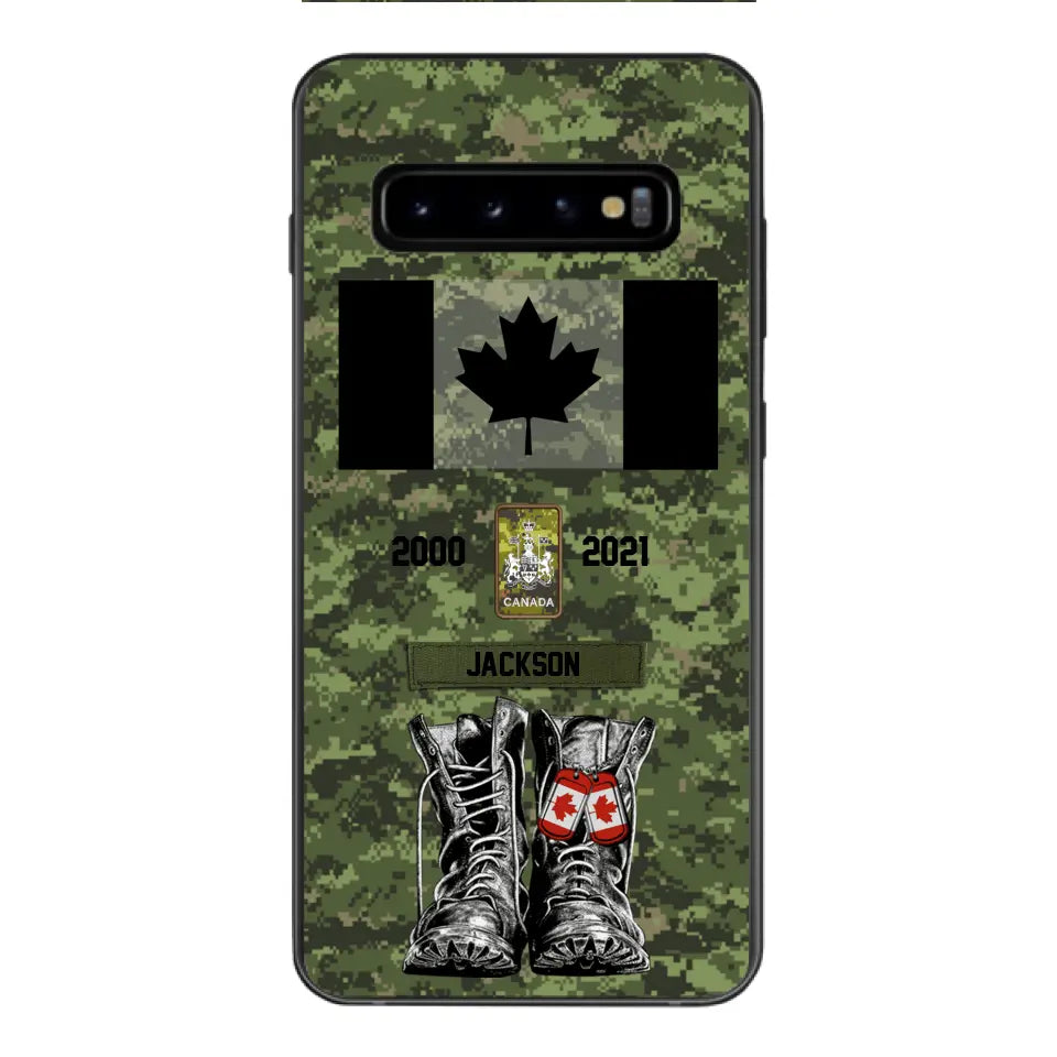 Personalized Canadian Army Camo Phone Case Printed QTDT3003