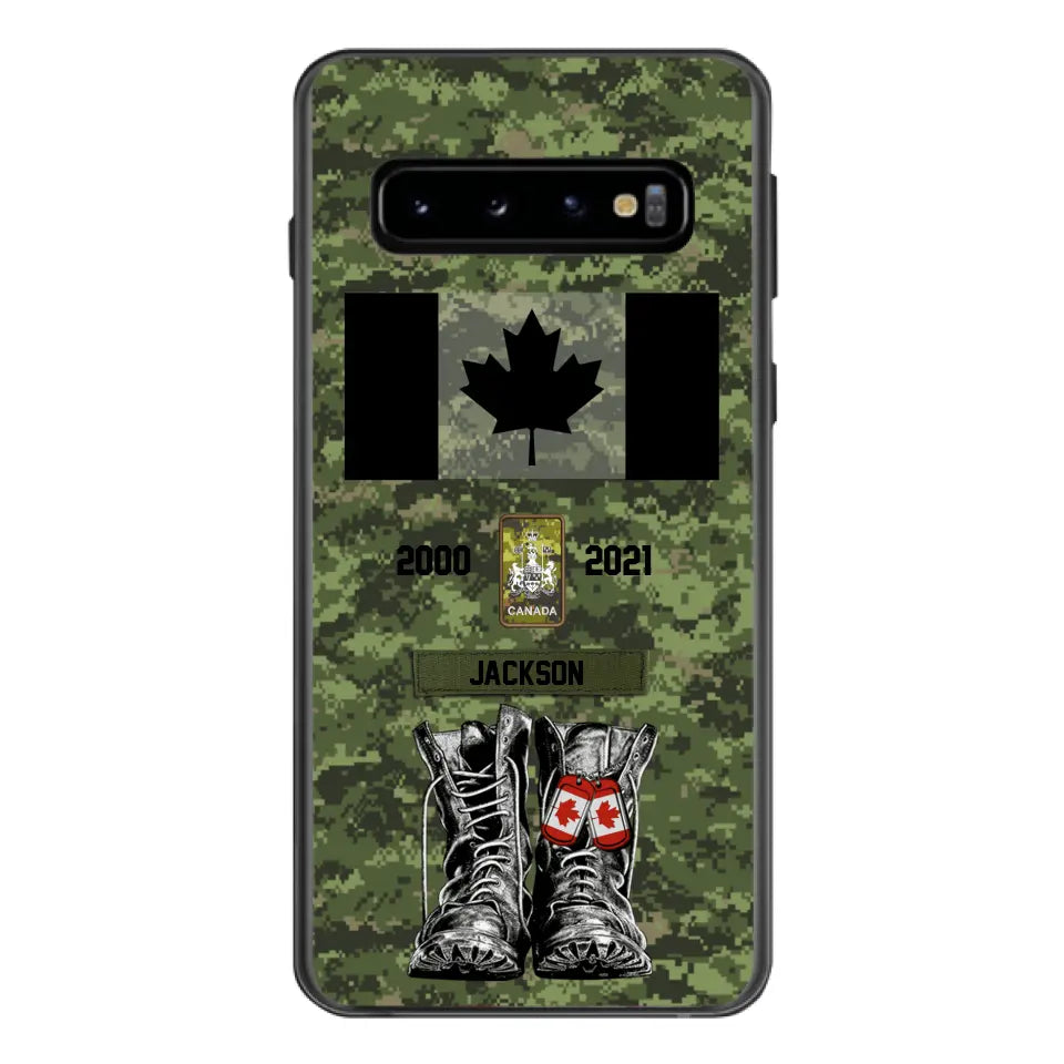 Personalized Canadian Army Camo Phone Case Printed QTDT3003