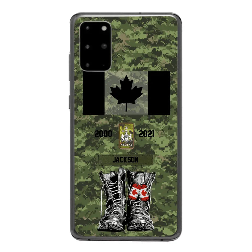 Personalized Canadian Army Camo Phone Case Printed QTDT3003
