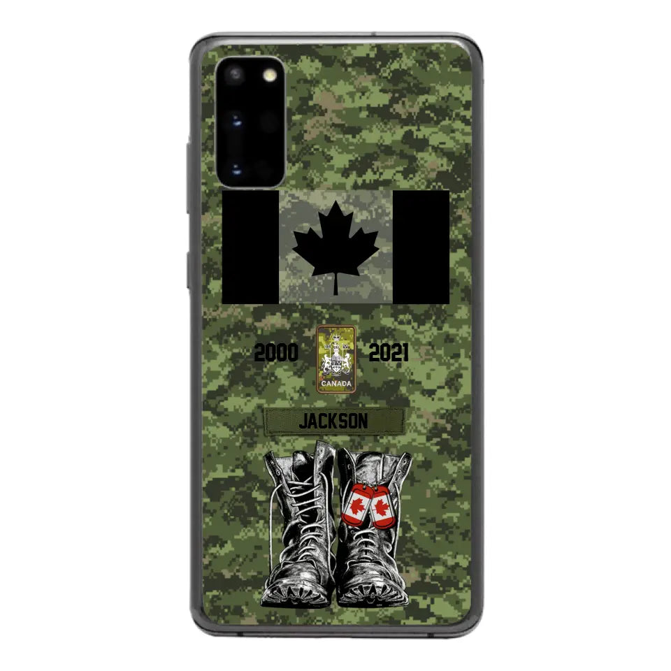 Personalized Canadian Army Camo Phone Case Printed QTDT3003