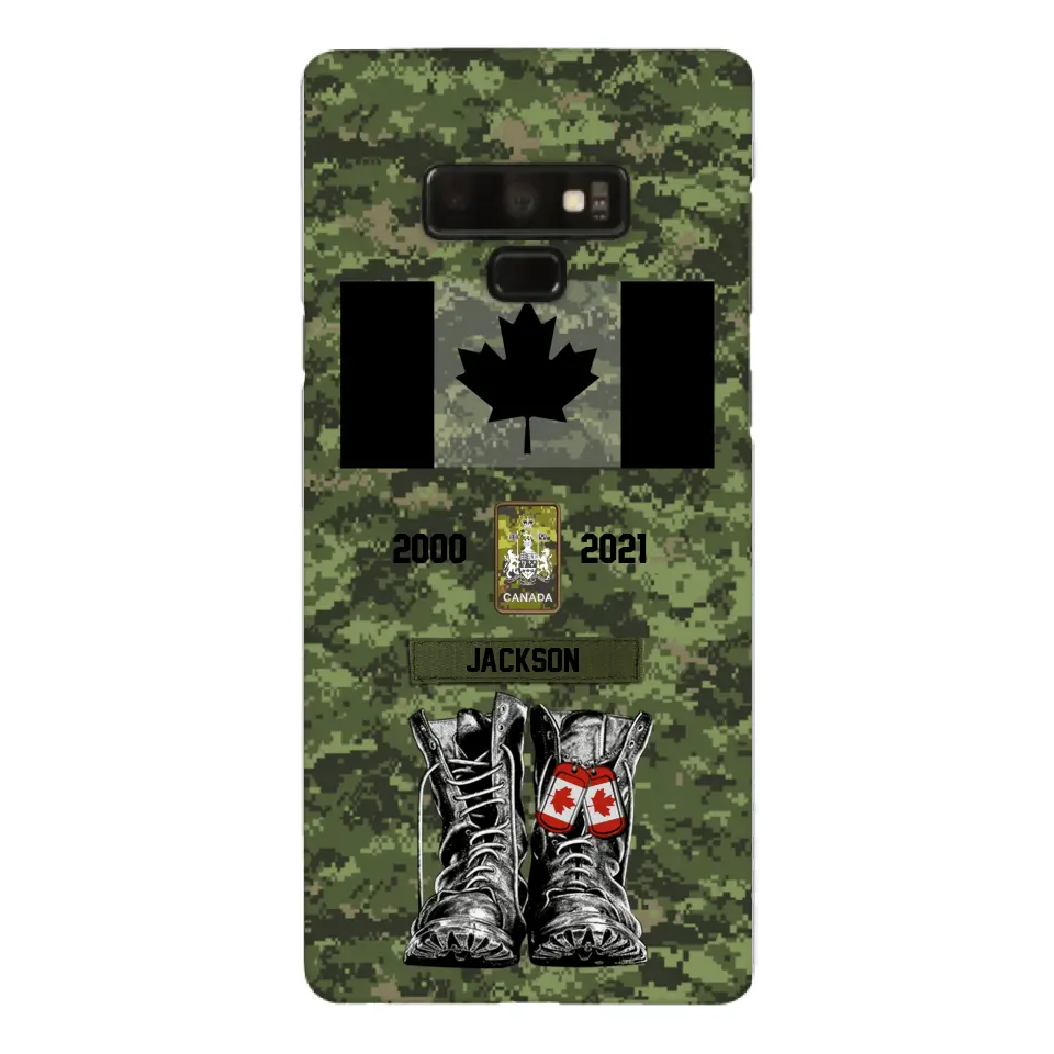 Personalized Canadian Army Camo Phone Case Printed QTDT3003