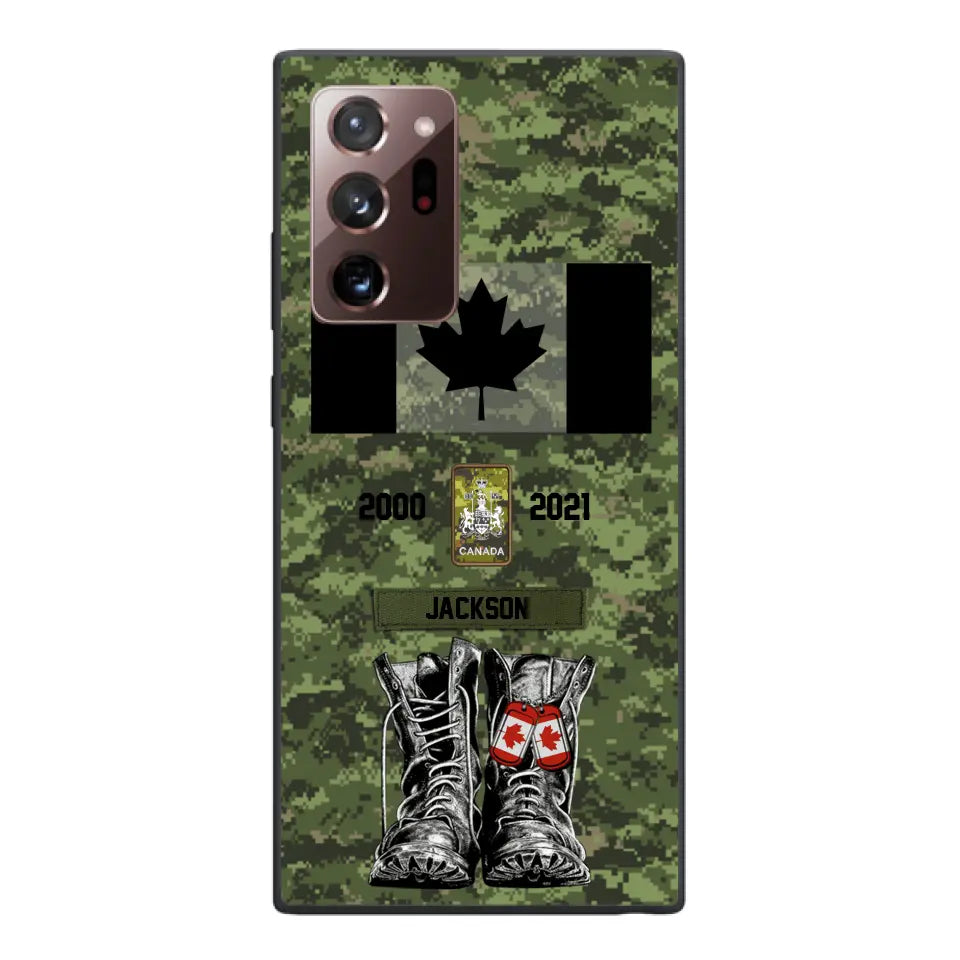 Personalized Canadian Army Camo Phone Case Printed QTDT3003