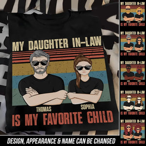Personalized My Daughter In-Law Is My Favorite Child T-shirt Printed QTDT2405