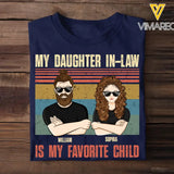 Personalized My Daughter In-Law Is My Favorite Child T-shirt Printed QTDT2405