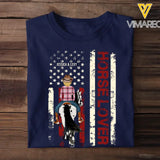 Personalized Horse Lover Riding On Flag Custom Clipart And Name