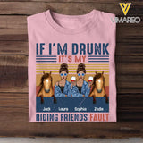 If I'm Drunk It's My Riding Friend Fault Personalized Tshirt Gift For Horse Lover THHQ3105