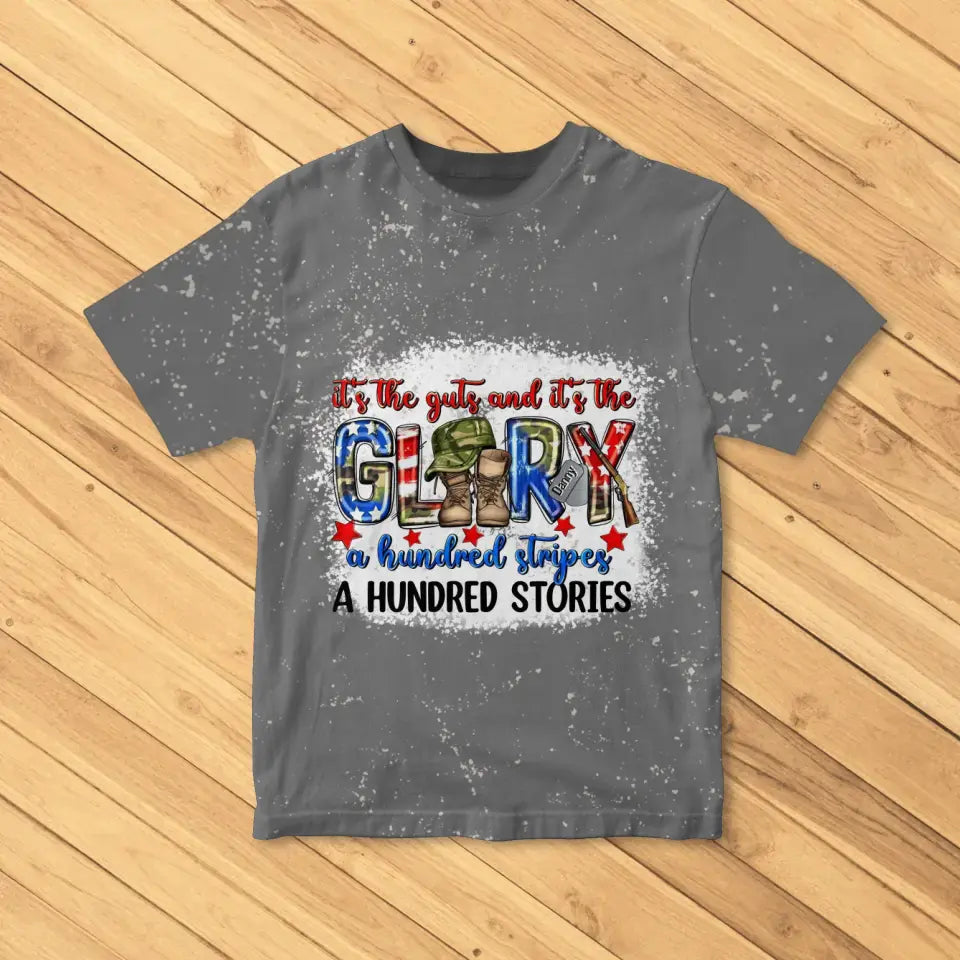 Personalized It's The Guts And It's The Glory A Hundred Stripes A Hundred Stories 3D TShirt Printed HTHTB3105