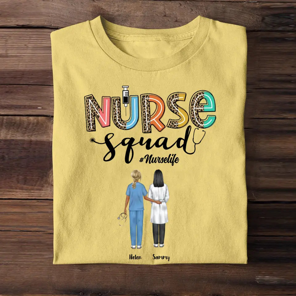 Personalized Nurse Squad Gift For Nurses T-shirt Printed HTHPN2305
