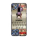 Personalized Grandma With Kids Flag Leopard Phone Case  Printed QTPN0606